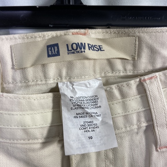 GAP Jeans New The Gap Beige Low Rise Wide Leg Flared Stride Stretch